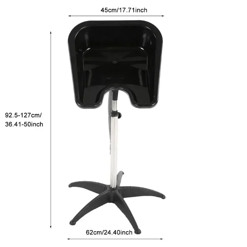 Hairdresser Barbershop Shampoo Bowl Mobile Shampoo Bowl Height Adjustable Hair Washing Sink Suitable Beauty Salon Home
