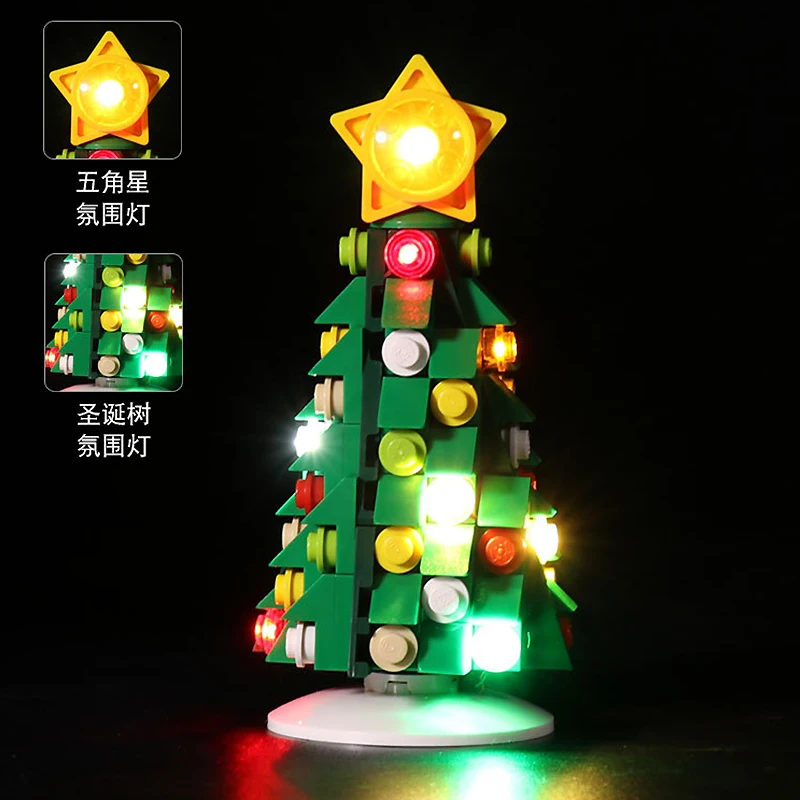 Zestaw oświetlenia LED DIY do LEGO 10275 Chrismas Elf Club House (tylko światło LED, bez modelu klocków)