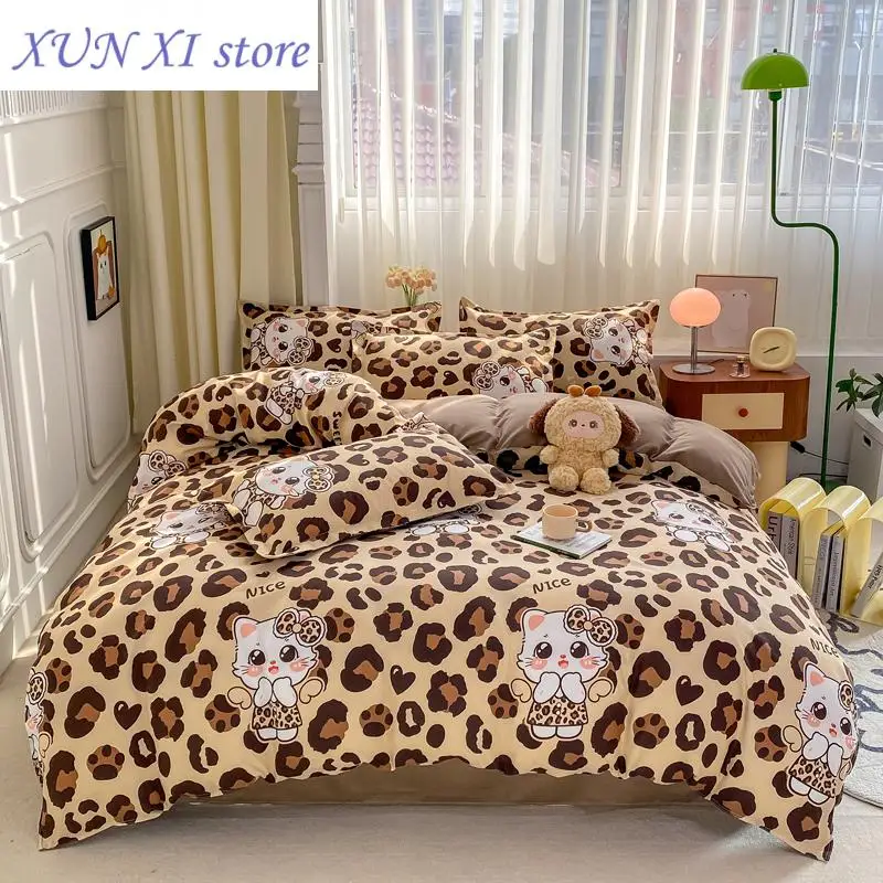 

New 4-piece bedding set comforter set Soft and comfortable for be suited to four seasons Suitable for the room dormitory