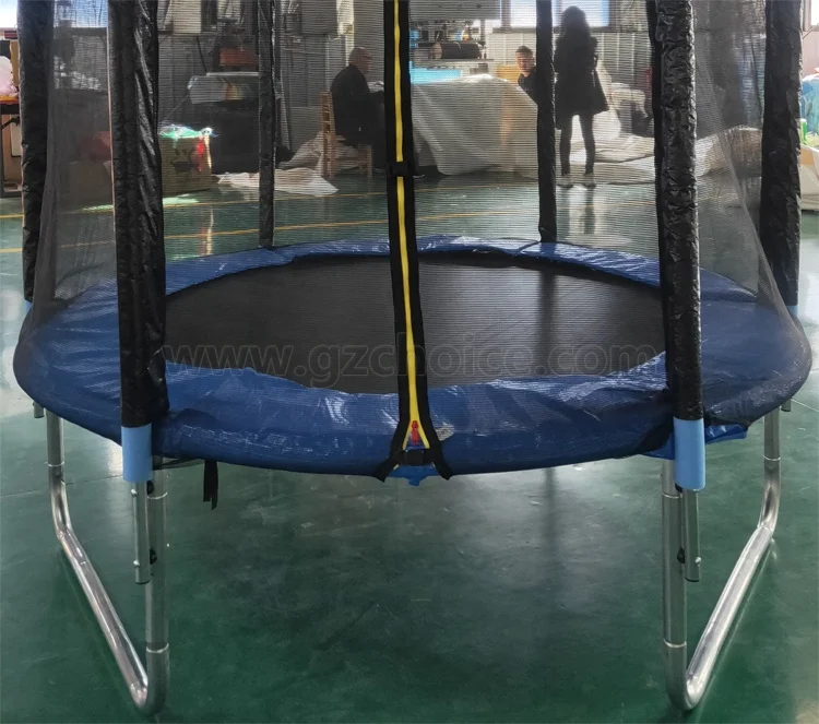 Factory Low Price Cheap Large Outdoor Round Trampoline With Tent/roof 10ft Trampoline Frame for hot sale