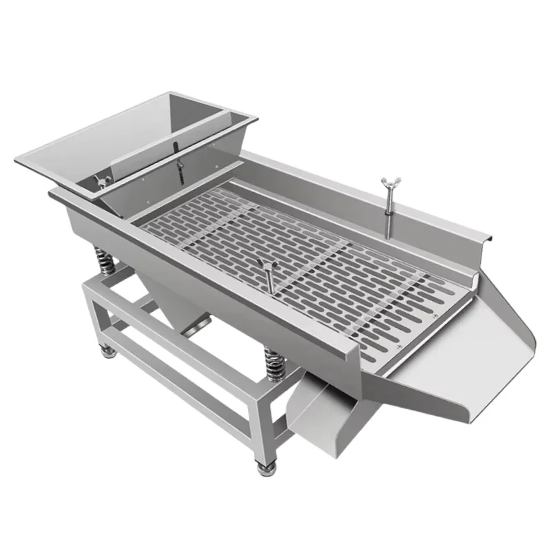 Grain Linear Vibrating Screen Reliable Motor Linear Model Vibrating Sorting Sieve Grain Sorting and Sifting Screen Equipment