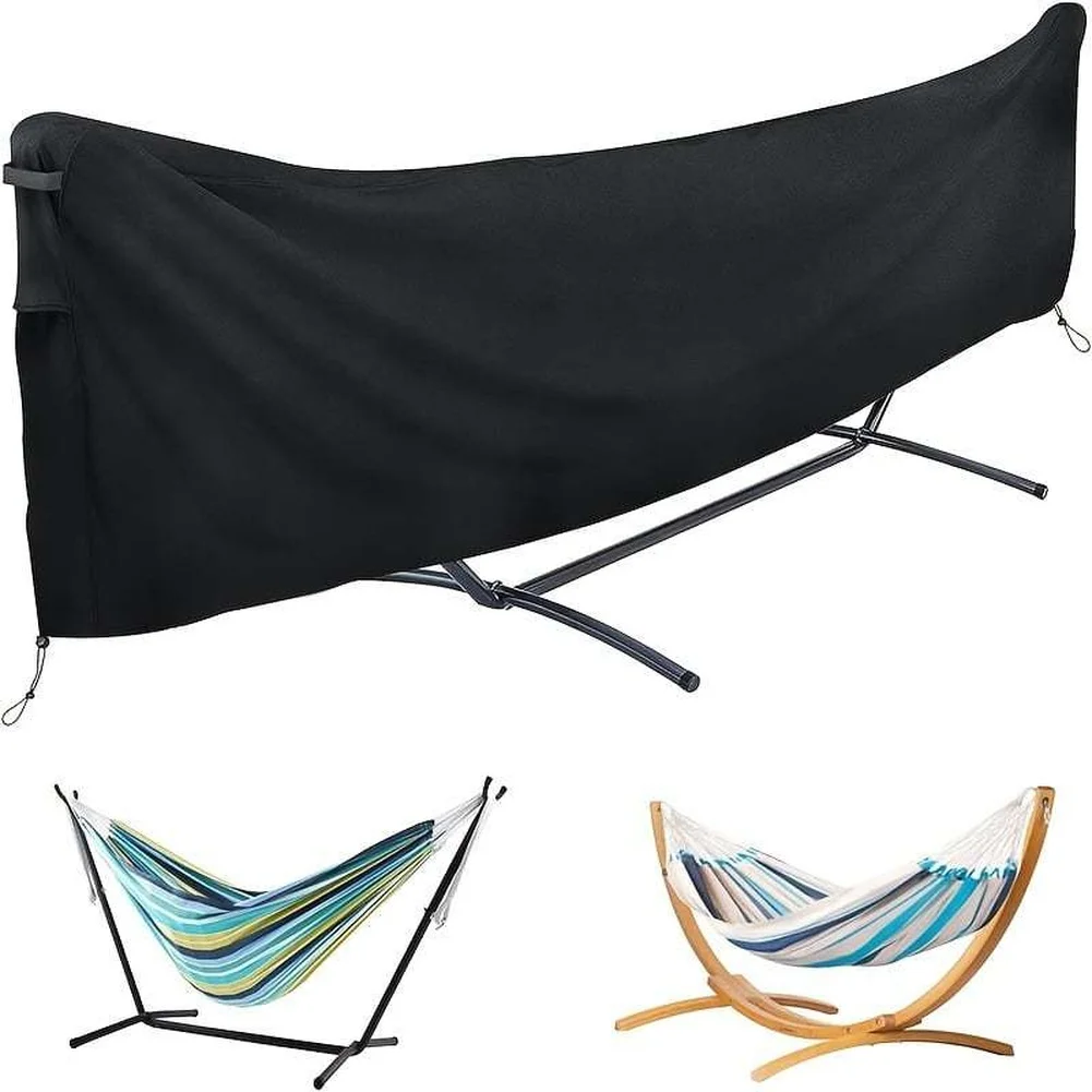 Black Oxford Swing Cover for Outdoor Use - Rain Resistant For uv Protective Dust Cover with Secure Edge Fastening System