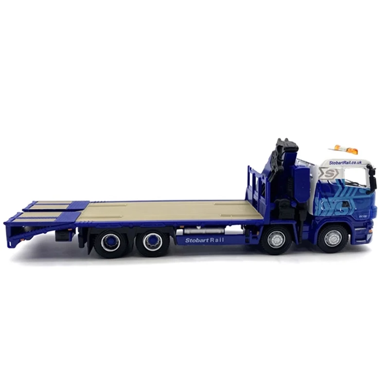 Diecast 1:76 Scale OXFORD R420 Trailer Crane Truck Alloy Automobile Model Exquisite Finished Product Simulation Toy Gift