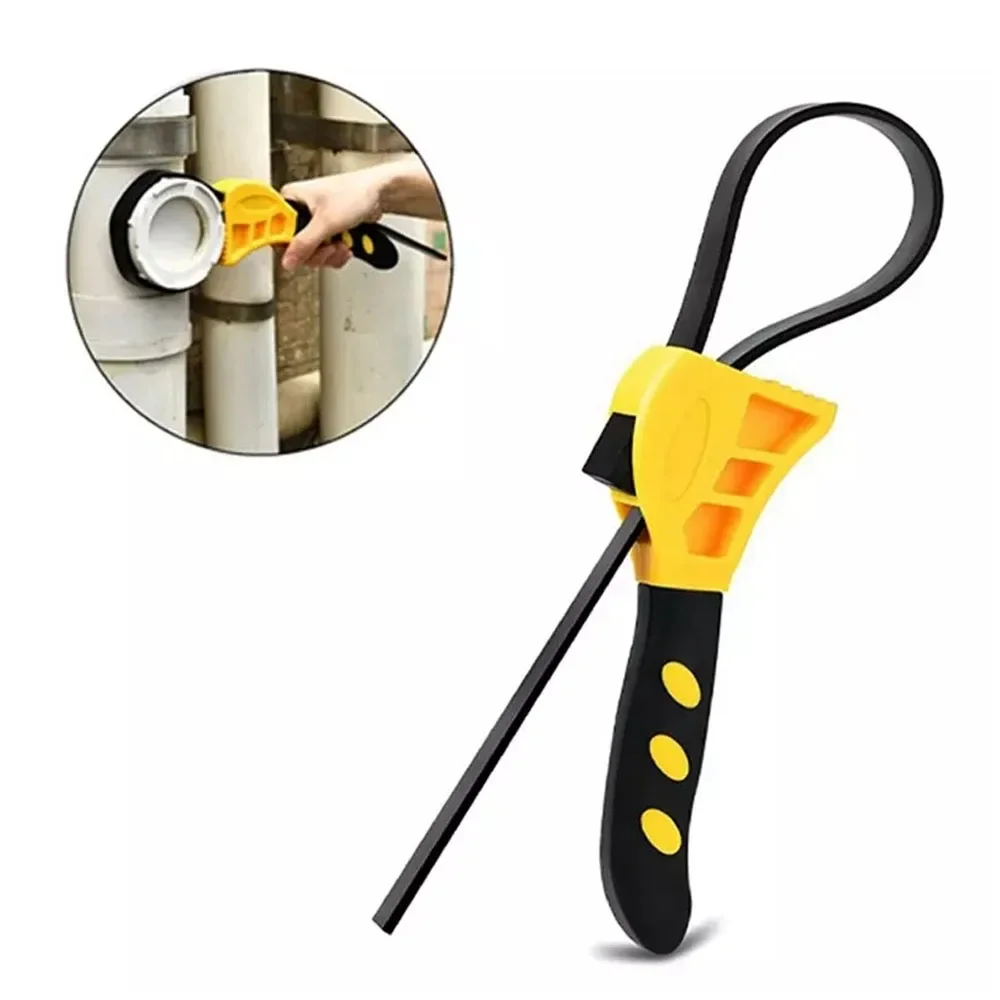 6-inch Adjustable Belt Wrench Plastic Multi-function Bottle Opener Universal Auto Repair Filter Hardware Tool