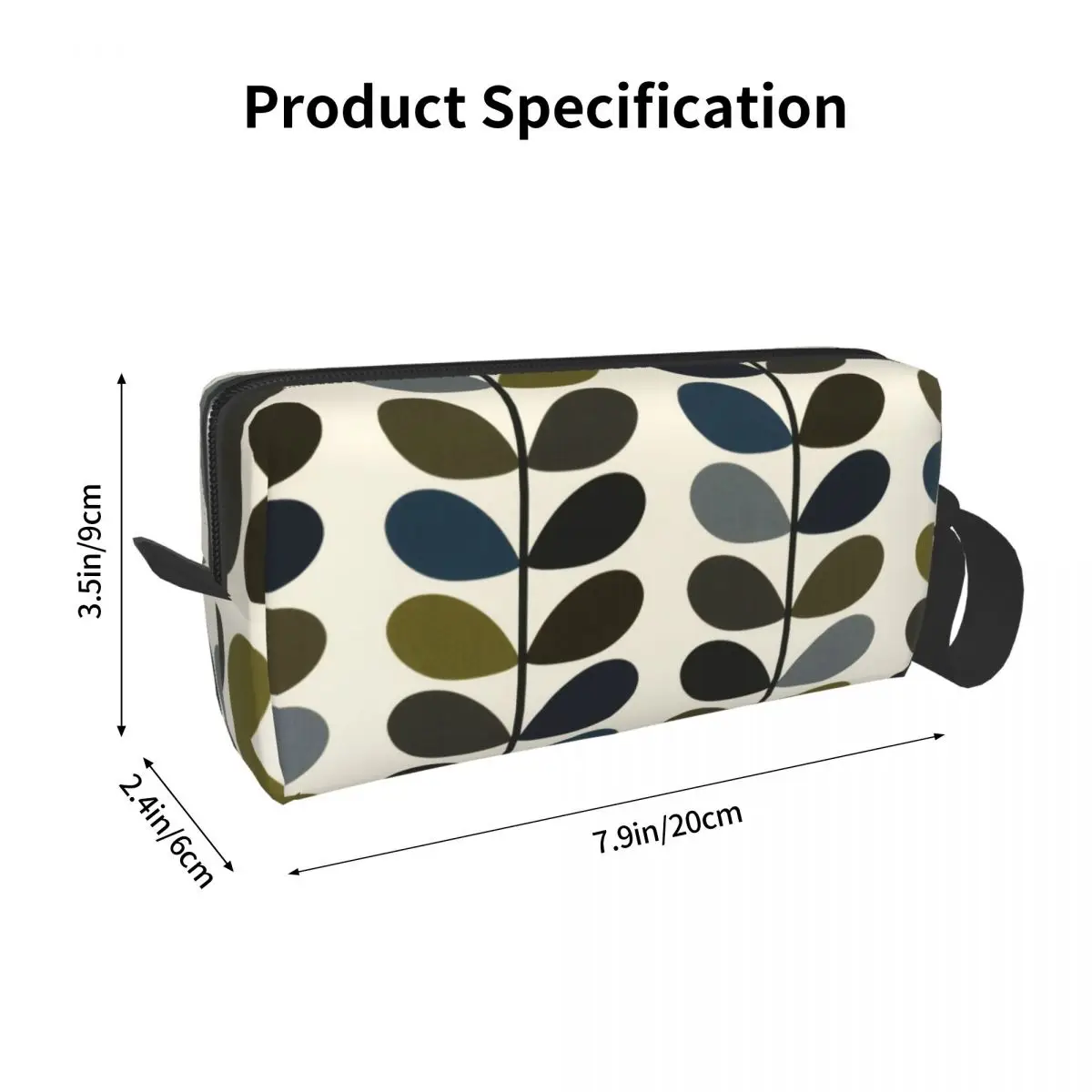 Custom Scandinavian Orla Kiely Multi Stem Cosmetic Bag Women Capacity Makeup Case Beauty Storage Toiletry Bags Dopp Kit Box Case