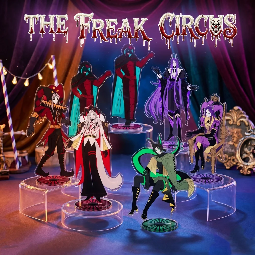 Anime The Freak Circus Acrylic Stand Keychain 2026 New Horror Clown Pierrot Harlequin Jester Columbina Kawaii Figure