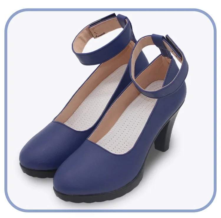 Spiel Blau Archiv Sorasaki Hina Cosplay Schuhe PU Leder Schuhe Halloween Karneval Stiefel Cosplay Requisiten Nach Maß