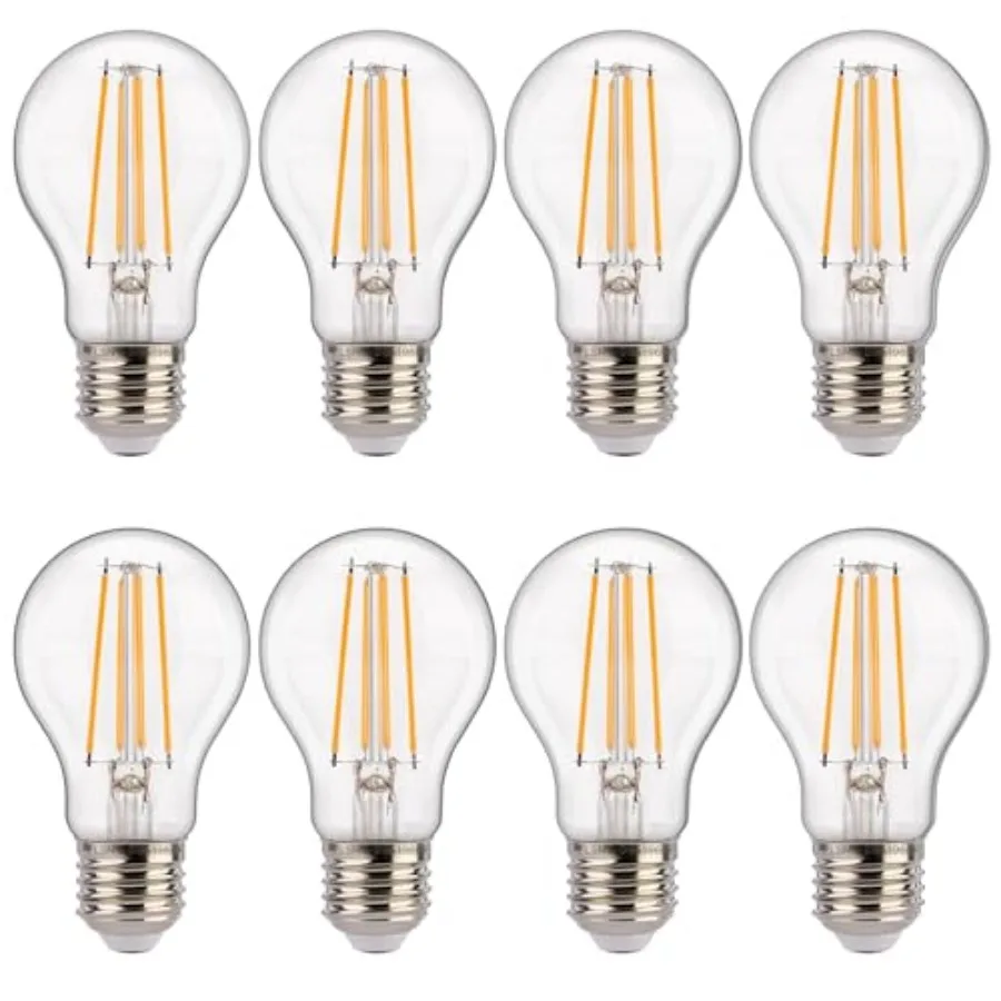 

Светодиодные лампы A19 Edison с датчиком освещенности от заката до рассвета, 7 Вт (эквивалент 60 Вт) Лампа накаливания 800 лм в винтажном стиле с цоколем E26, автоматическим включением/выключением и фотоэлементом