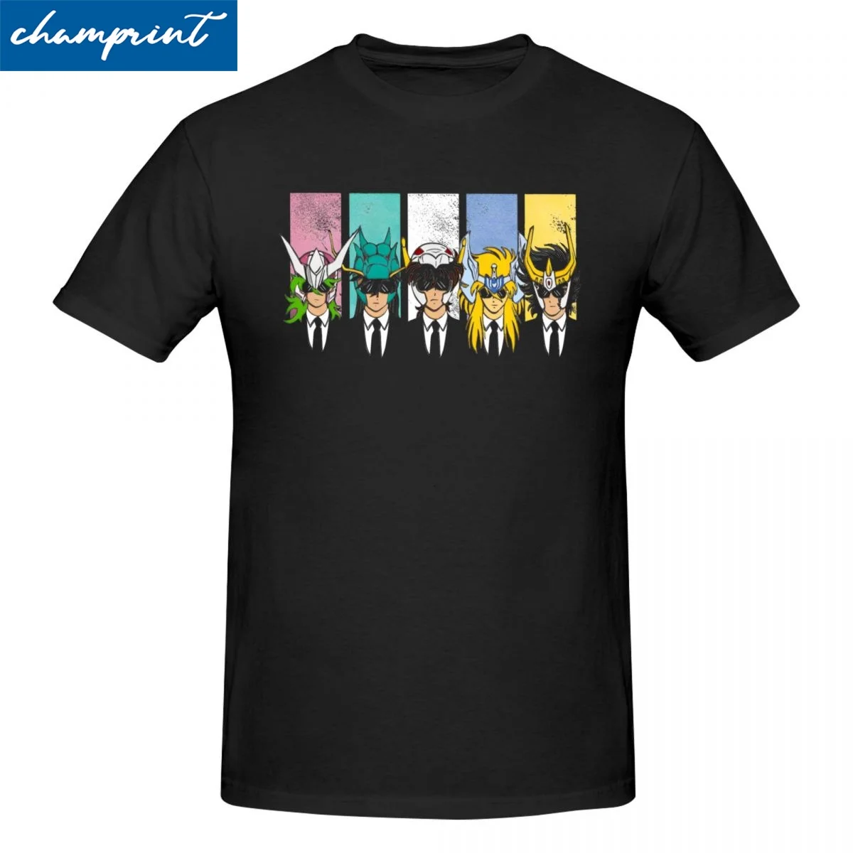 Reservoir Saints T-Shirts for Men Women Knights Of The Zodiac Funny Pure Cotton Tees Short Sleeve T Shirts Printing Clothes