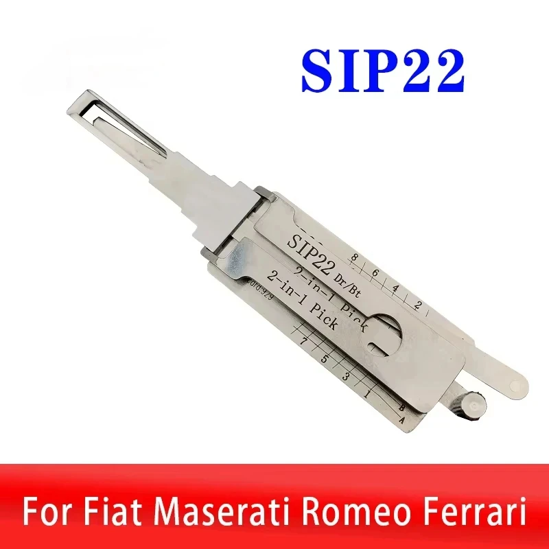 2in1 SIP22 Original Decoder Lock Pick tool Locksmiths tool Car Door Opne Tool For Fiat Maserati Romeo Ferrari