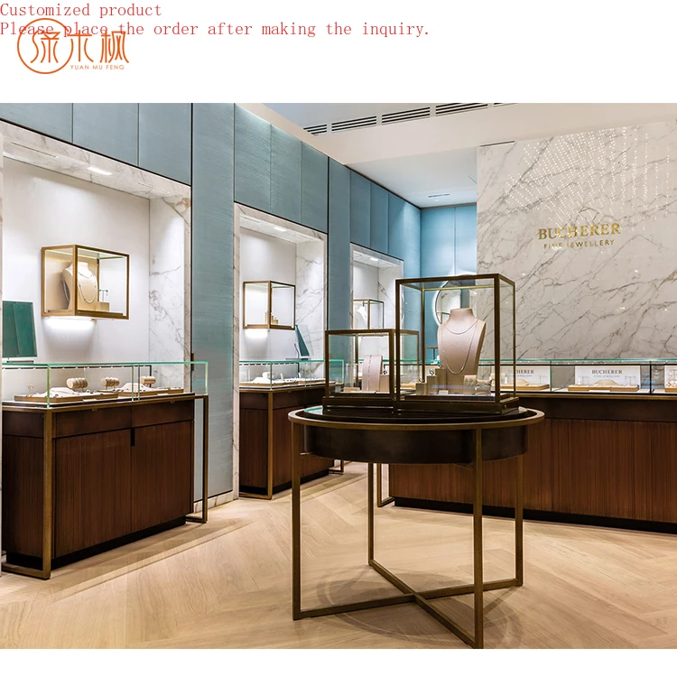 

Shop Interior Watch Display Showcase Interior Design Streamlined Design Luxury Jewelry Shop Decoration