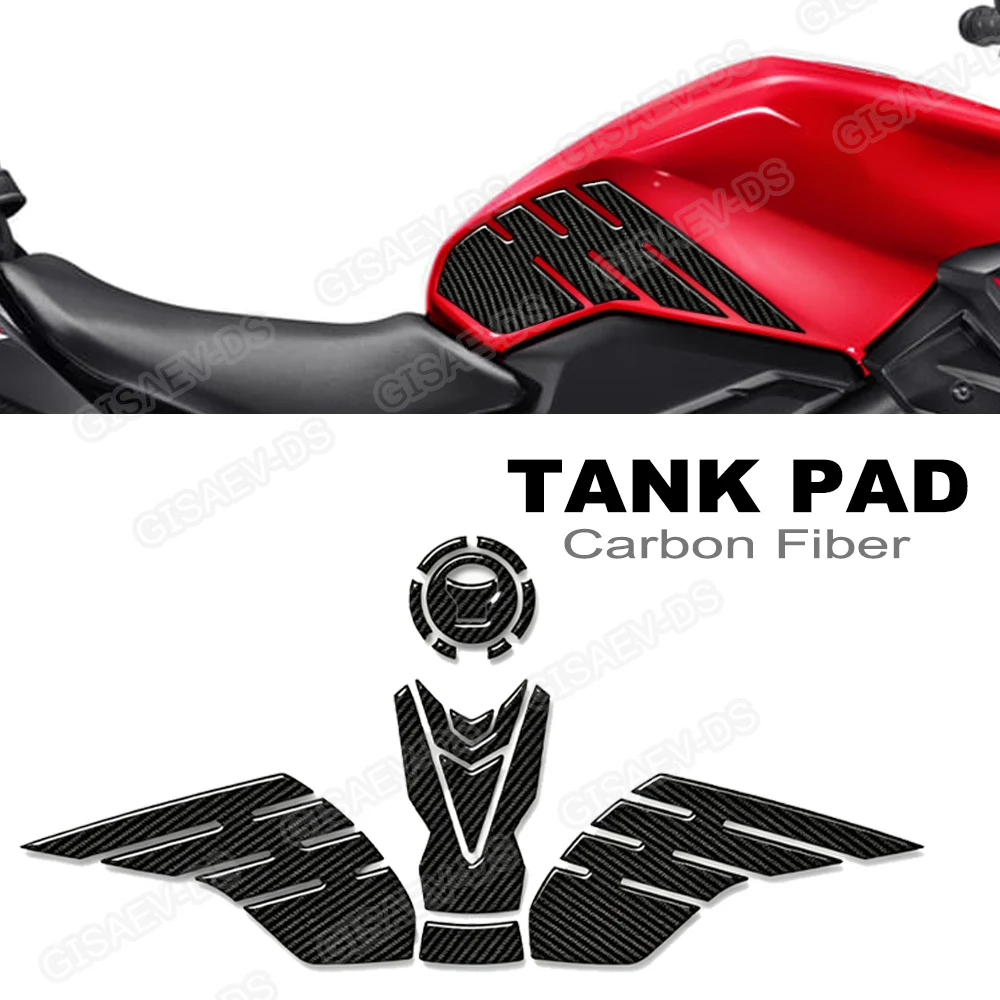 For CB500 Hornet R CB500F CB500R CBR500R Motorcycle Tank Pad Cap Stickers Decals Protector Carbon Fiber