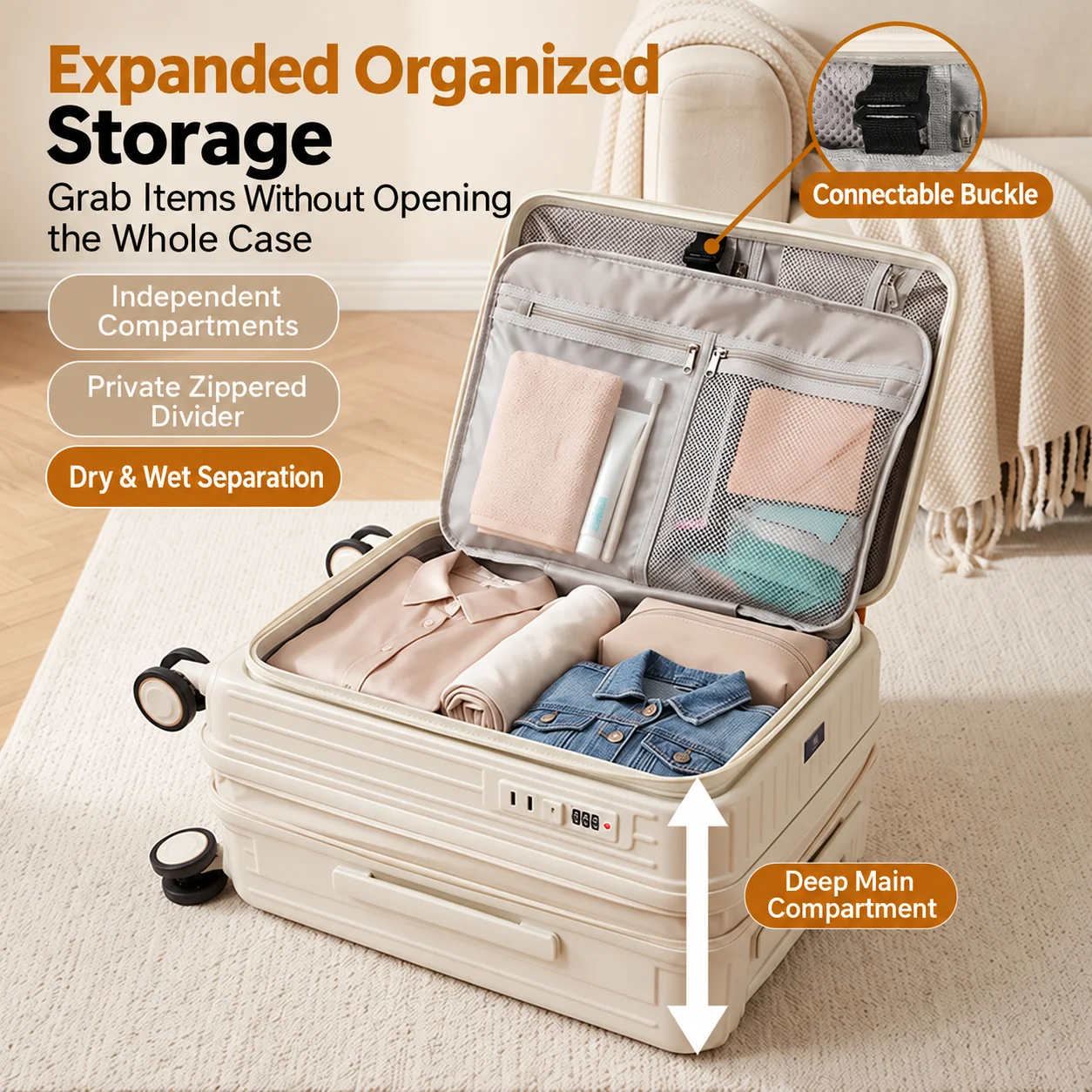 Valigia rigida con apertura fr - Spinner Wheel Rolling Suitcase 20 Inch recensione e prezzo