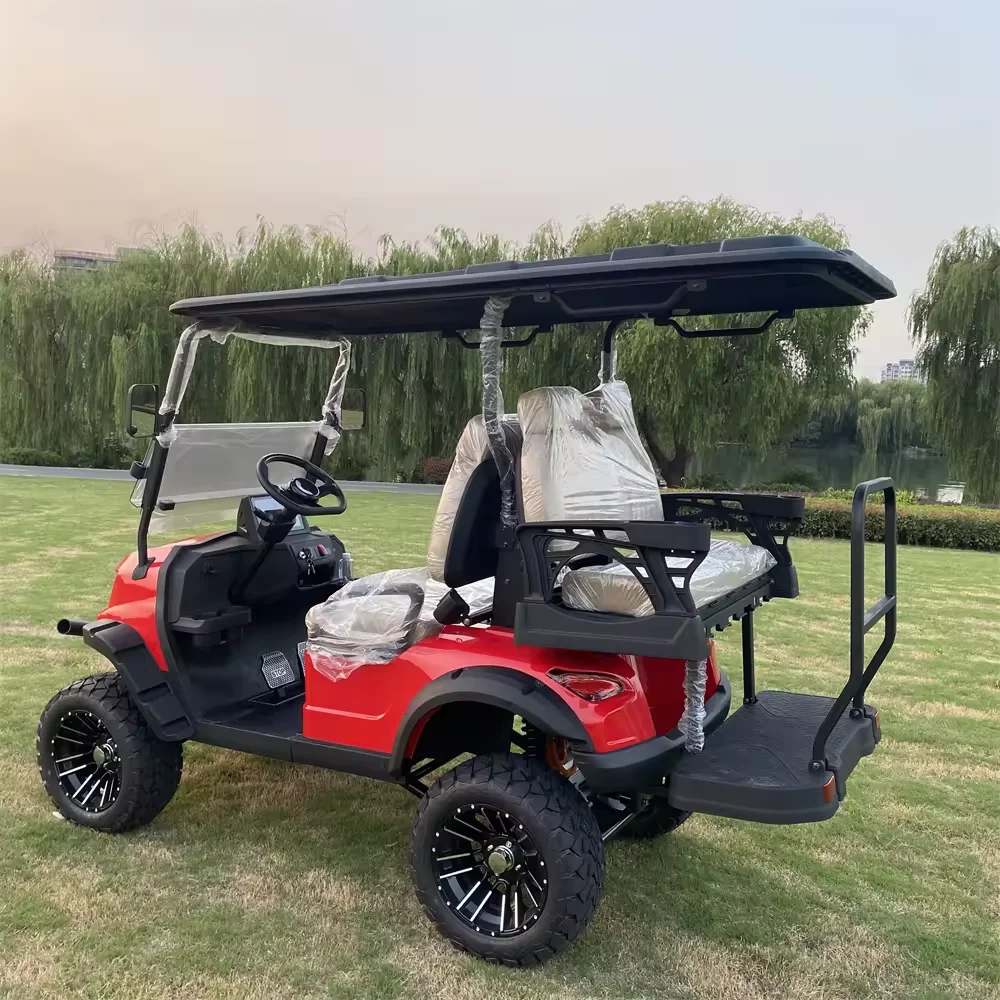 Fast Speed 72V Electric Golf Cart with Adjustable Seats and Safety Belt Ideal for Family Leisure Travel and Rental Business