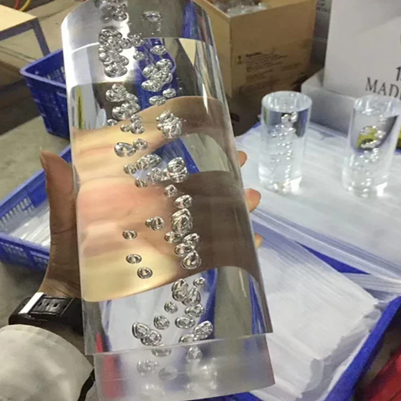 Transparent Clear Bubble Acrylic Rod Bar Rod PMMA Columns