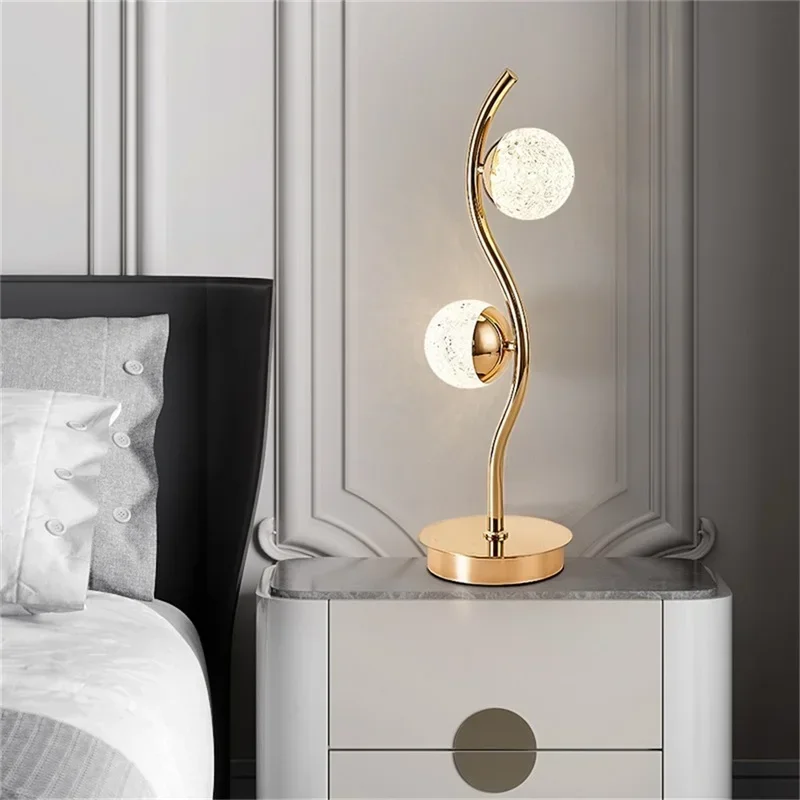 ELARA Lampada da terra creativa nordica Illuminazione moderna palla congelata LED decorativa per la casa, soggiorno, camera da letto