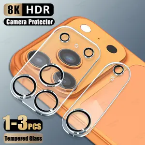Bilashmart 1 3 3D Camera Protector iPhone 17 Pro Max Lens Glass iPhone 17Pro 17 Air Tempered Glass Black Circle Protective Case