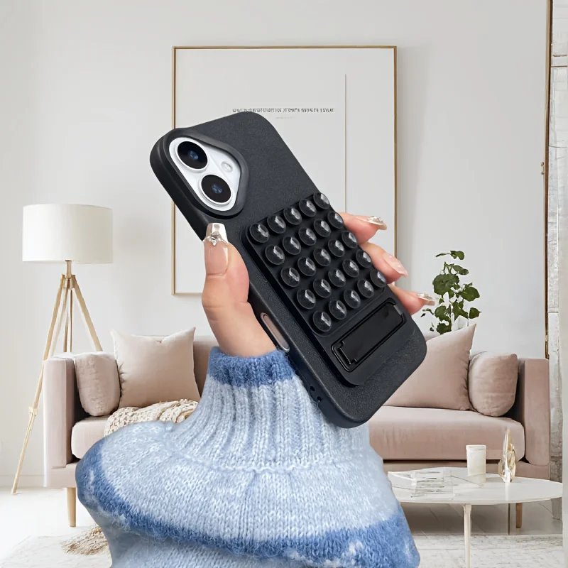 

One-Piece Silicone Suction Cup Holder Multifunctional Folding Desktop Stand Strong Adhesion to Smooth Surfaces Comfortable Grip