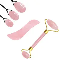 Set de Rodillo de Jade, Gua Sha y Huevo Yoni