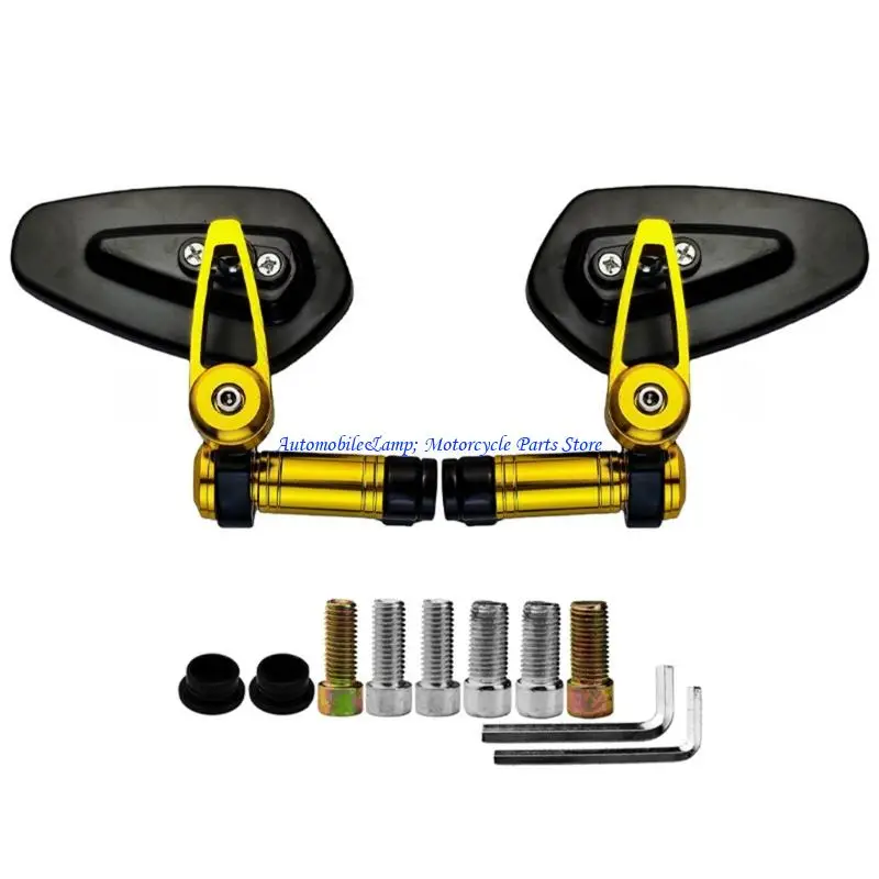

H7BD Anti Glares Motorcycle Mirror Wide Coverage Handlebar Side Rear View Mirro