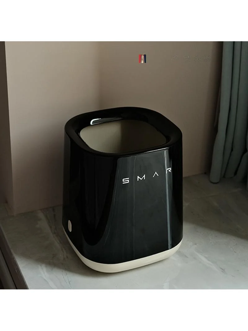 

Retro Red Large Capaci Tra Can for Living Room And Bedroom Home Use round ape Plastic Material No Cover Sle Storage Bin