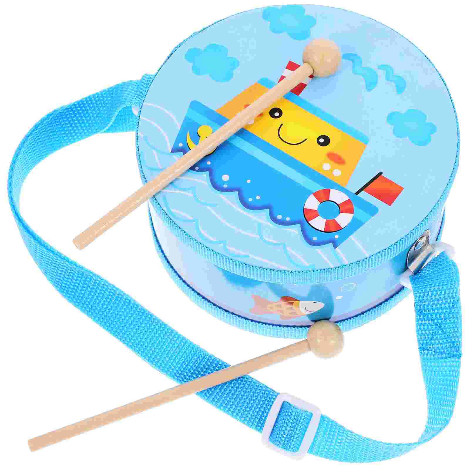 

Children's Waist Drum Toy Kid Toys Music Percussion Instrument Kids Wood Hand Toddler