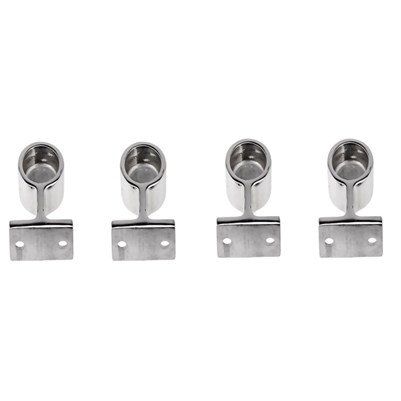 

4X Boat Hand Rail Fitting 1 Inch After Stanchion Marine - Stainless Steel