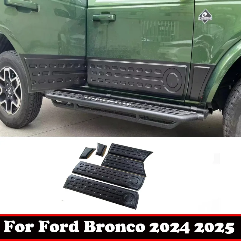 

Для Ford Bronco 2024 2025 ABS автомобильный боковой молдинг корпус двери полоса против царапин линия крышка отделка протектор внешние аксессуары