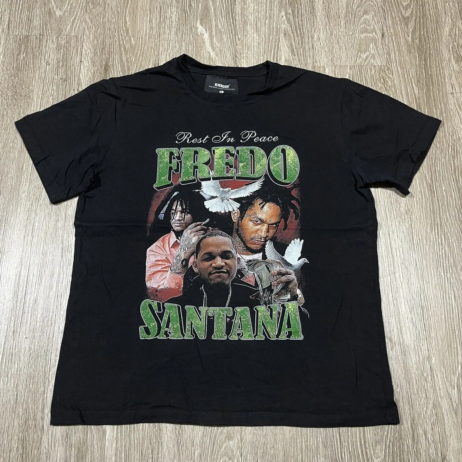 Fredo Santana Shirt Large Rap Hip-Hop Album Memorial RIP Rest In Peace Tee