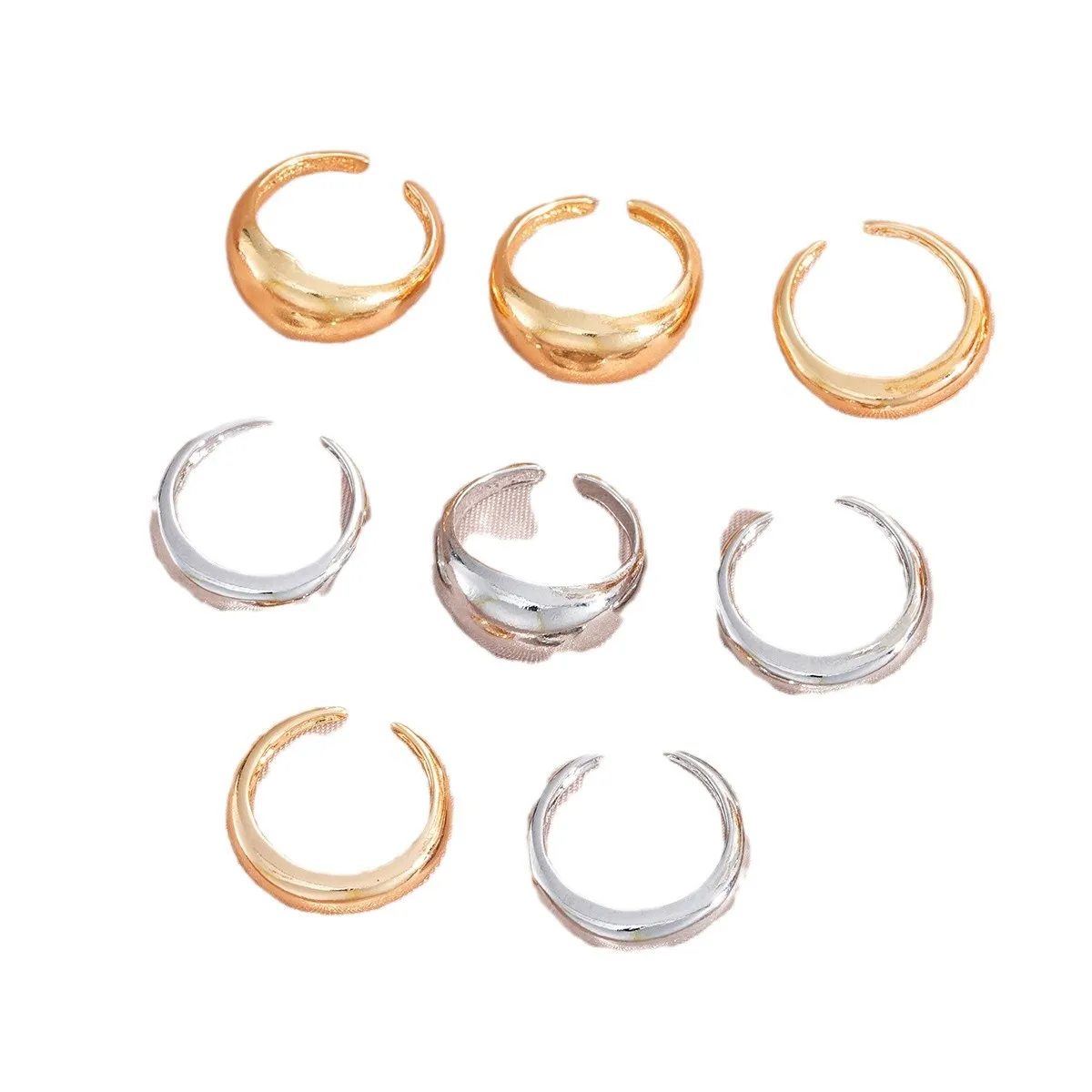 1set Hot Selling Instagram Style Fashionable Personalized high-end Sense Ring Simplicity Niche Opening Adjustable Ring Wholesale