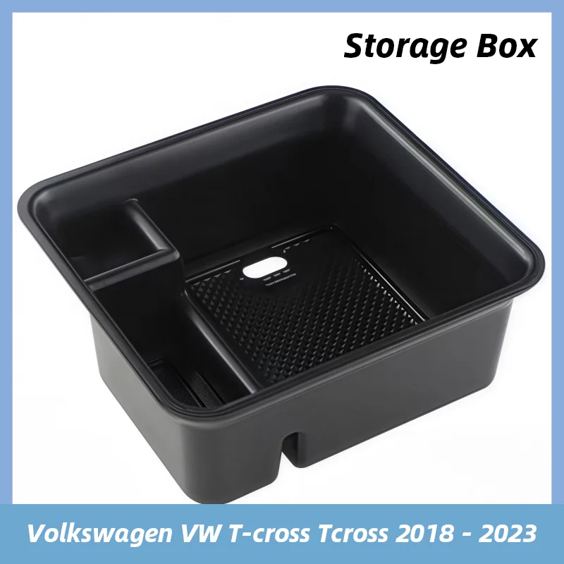 

Car Armrest Storage Box Tray for Volkswagen VW T-cross Tcross 2018 2019 2020 2021 2022 2023 Organizer Accessories