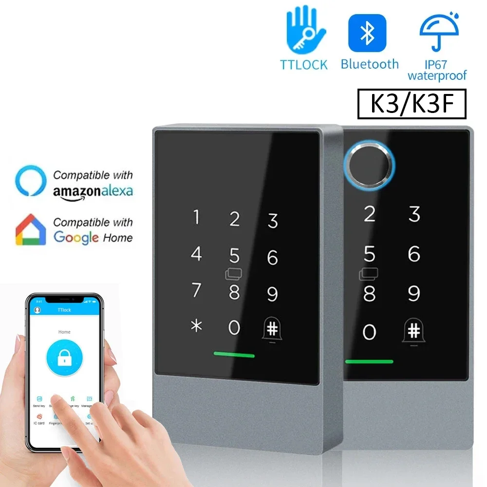 TTLOCK H3/H3F Fingerprint Access Control Door System Opener for Intercom Nfc Bluetooth Electric Gate Keypad 13.56Mhz RFID Card