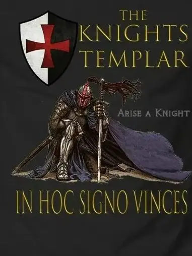 

In Hoc Signo Vinces Religious Knights Templar Christian Warrior T-Shirt. Summer Cotton O-Neck Short Sleeve Mens T Shirt New