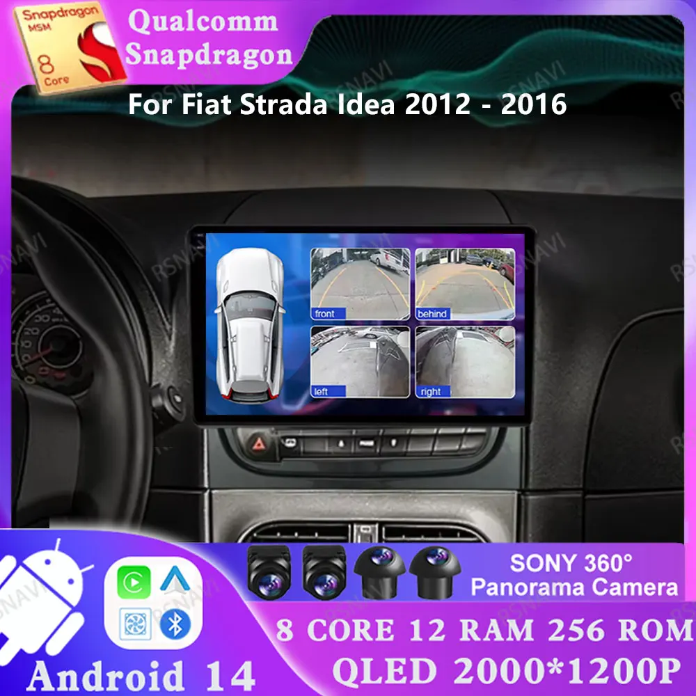 

Android 14 For Fiat Strada Idea 2012 - 2016 Multimedia Stereo Head Unit Navigation 4G LTE DVD DSP AUTO 2 DIN Viedo Player GPS