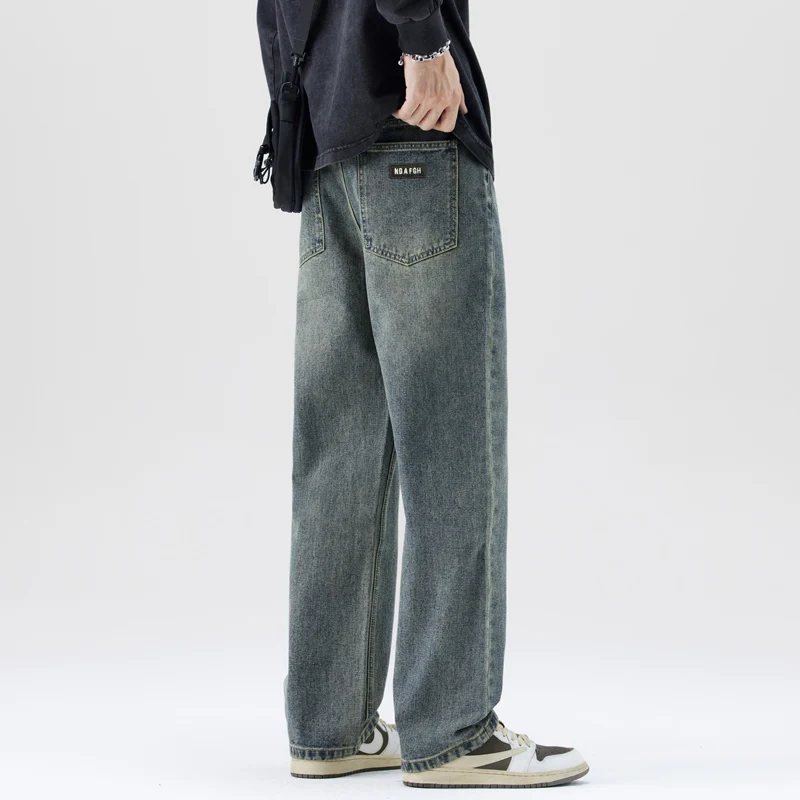 

Retro Jeans N 2025 Men's New Loose Leg Straight-leg Fashionable Brand Casual Autumn and Winter Pants Men