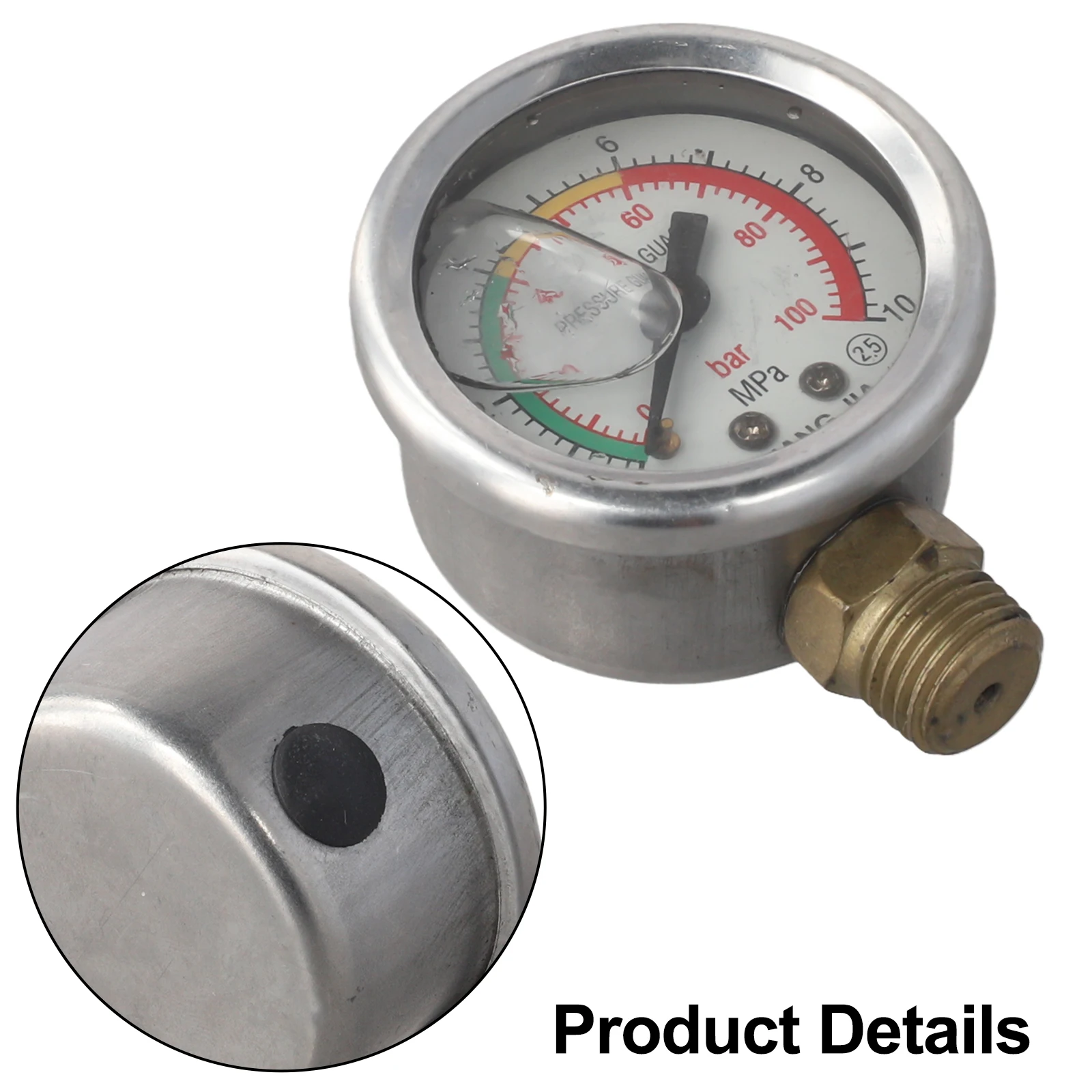 Сельскохозяйственный трехцилиндровый плунжерный насос Манометр Масляный насос высокого давления Наполняющий насос 22/26 30/60 Измерение давления