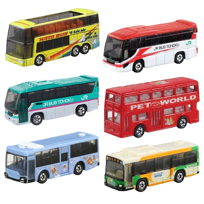 

TAKARA TOMY Model Car Toys for Boys Simulation Alloy Gifts Tomica Double-decker Bus PR Automotive Bus Model Toy 1/65