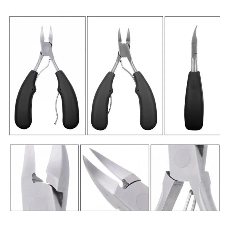 Stainless Steel Nail Clippers Ingrown Toenail Correction Nippers Cuticle Paronychia Pedicure Manicure Hand Foot Care Scissors