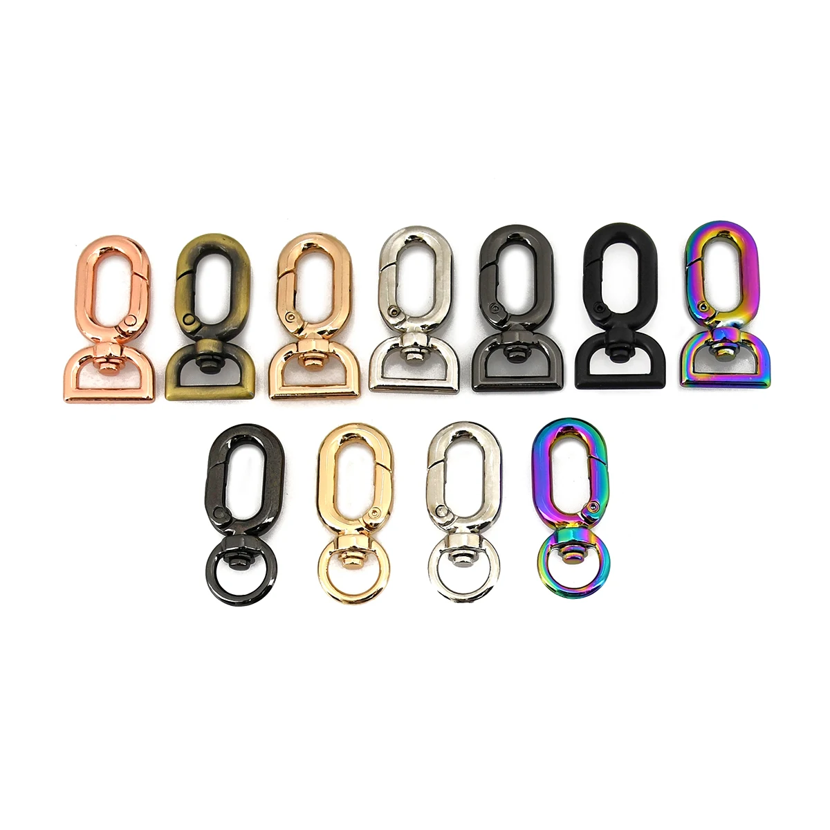 1pcs Metal Snap Hook Fashion Hang Buckle for Webbing Leather Craft Bag Strap Belt Garment Luggage DIY Accessory 10mm