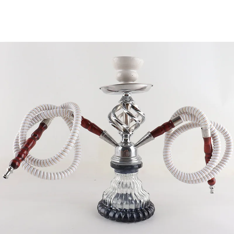 Glass Complete Shisha Hookah Set with Ceramic Bowl Tongs Hookah Hose Shisha Water Pipe Hookah Nargile Sheesha Narguile Chicha