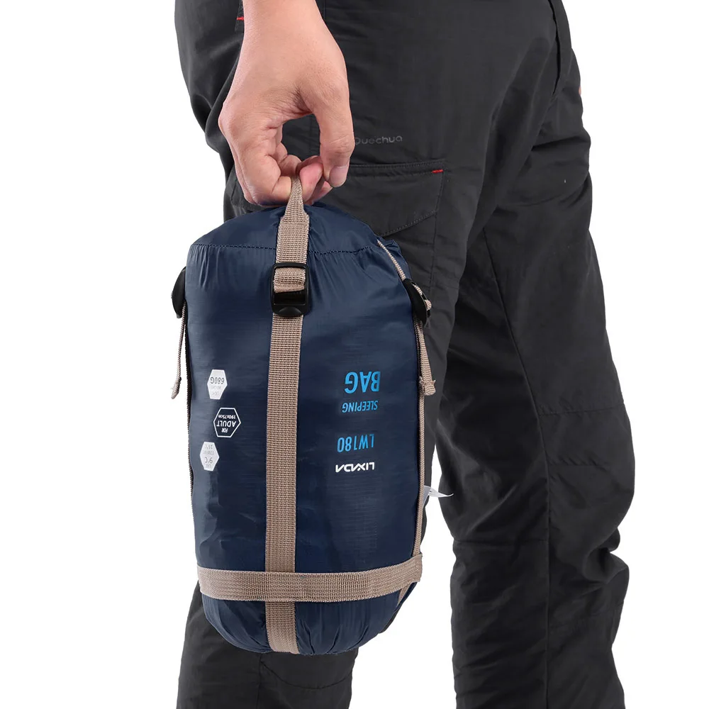 في الهواء الطلق المغلف كيس النوم خفيفة صغيرة متعددة الوظائف حقيبة سفر المشي لمسافات طويلة التخييم أكياس النوم النايلون 190*75 سنتيمتر كسول حقيبة