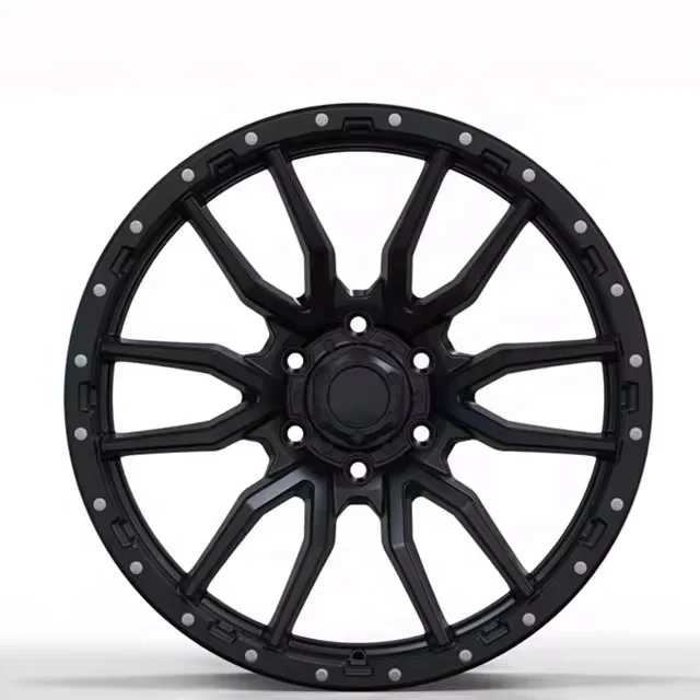 Factory Rims Concave Design Black Milled Wheel 4x4 Rims 6 5 Hole 17-20 Inch Offroad Passenger Car Alloy Wheel Rims