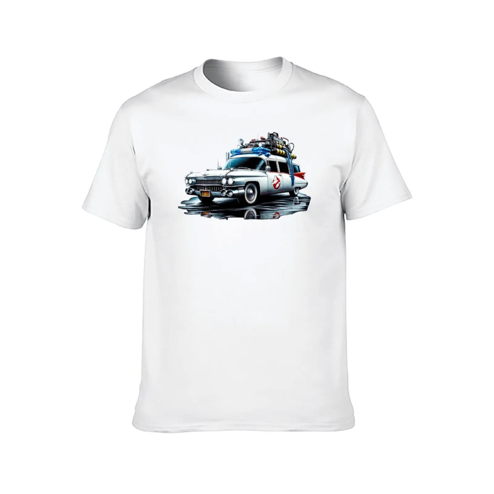 The Ectomobile Ecto-1: The Iconic Ghostbusters Car vol.4 T-Shirt plus sizes luxury t-shirt Men's cotton t-shirt