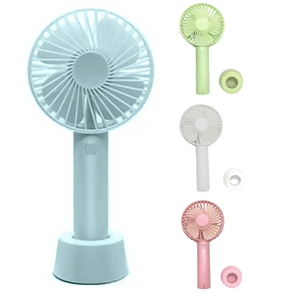 مروحة USB قابلة لإعادة الشحن، مبرد صيفي، مروحة صغيرة محمولة مع حزام 3 سرعات قابلة للتعديل، مروحة سطح المكتب للمكتب المنزلي