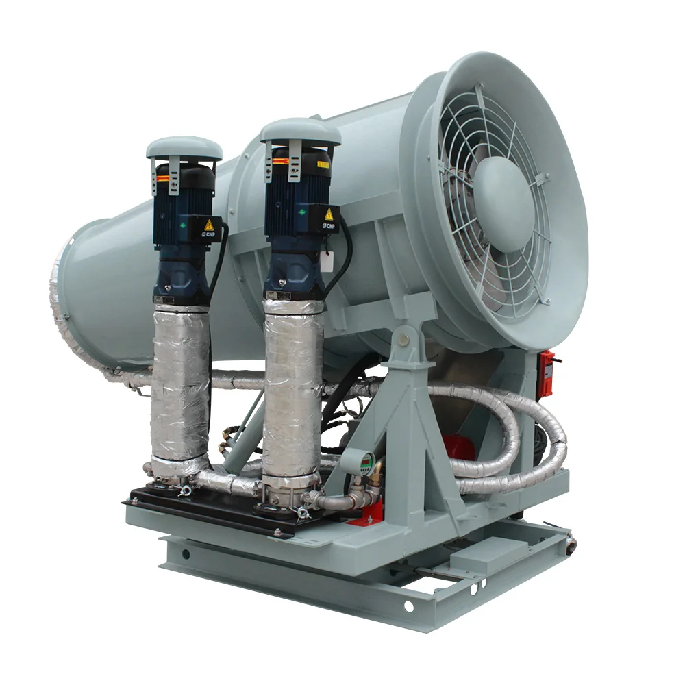 Zhenton Industrial Electric Fog Cannon Spraying Machine Remote/PLC Automatic Control for Dust Control Construction Mining