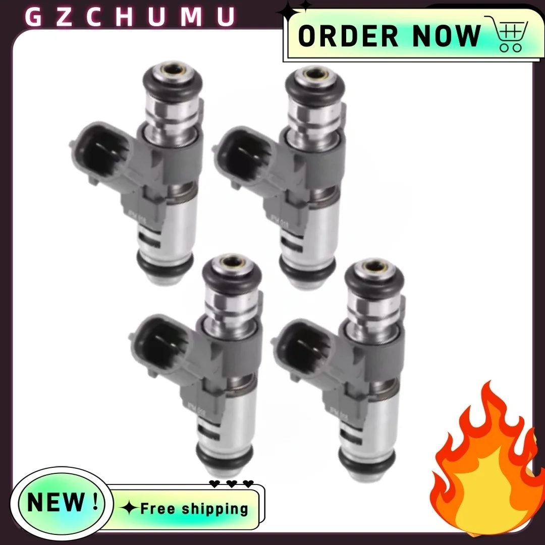 

GZCHUMU 4 шт. топливные форсунки IPM-018 для Citroen C2 C3 C4 1.4L Peugeot 1007 206 207 307 1.4L