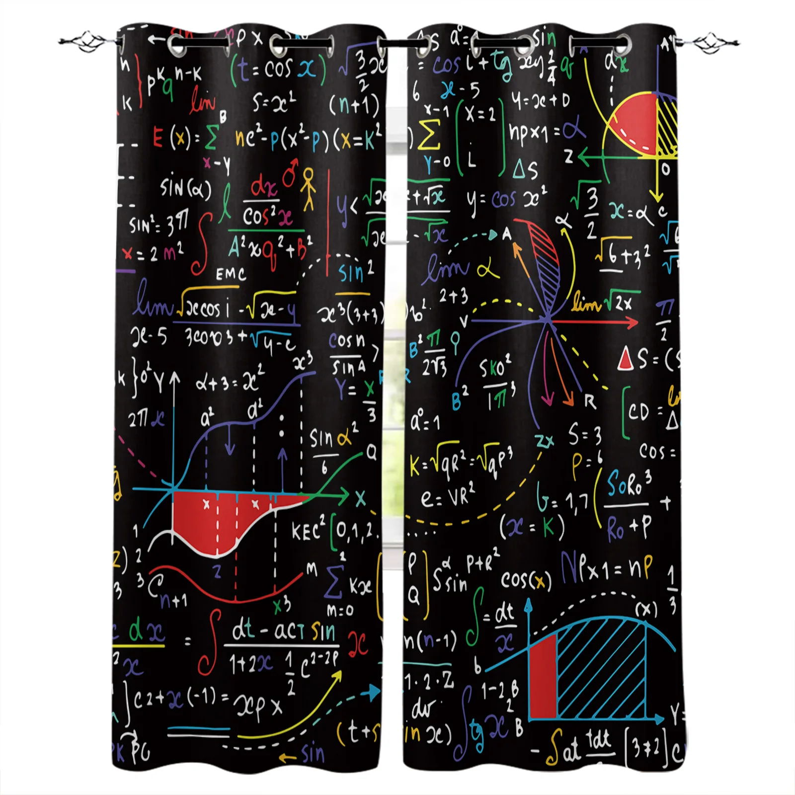 

Mathematics Formula Chart Print Curtains For Kitchen Bedroom Window Treatment Curtains for Living Room Home Decor Drapes