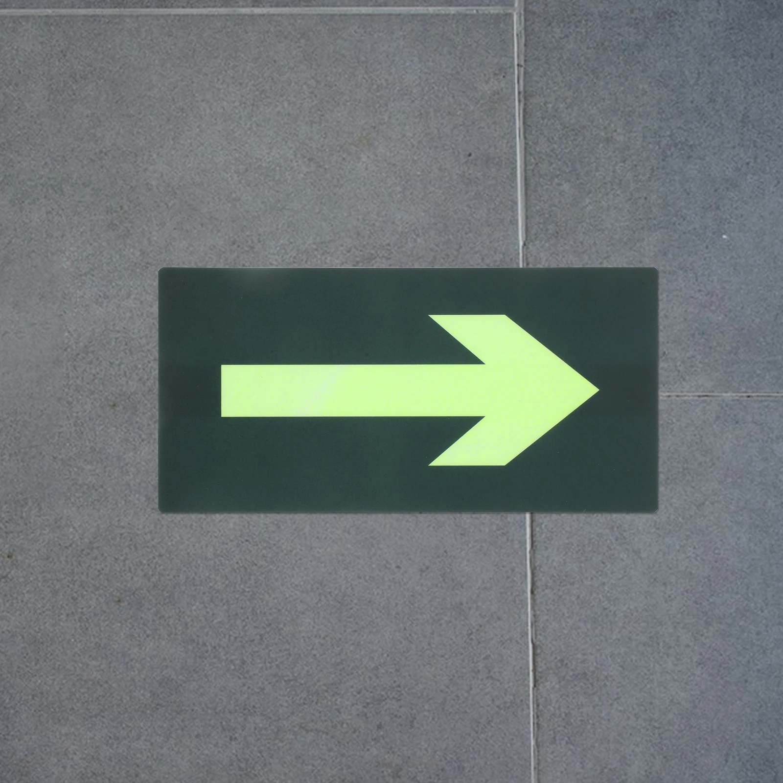 

8 Pcs Luminous Evacuation Instructions Stickers Assembly Point Exit Sign Construction Signs Arrow