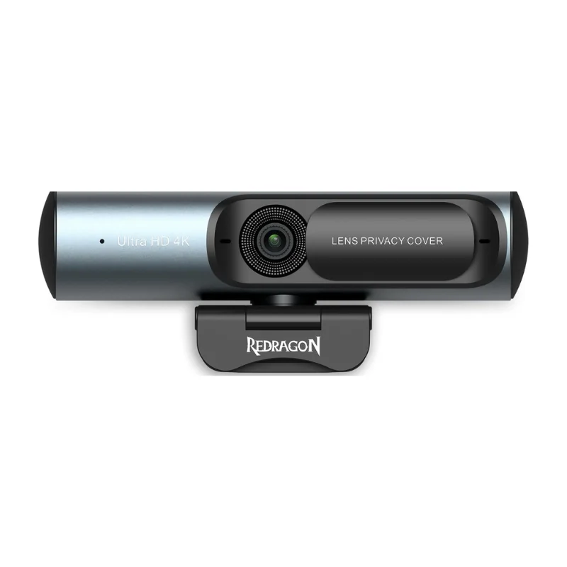 

Redragon GW911 4K Webcam for PC, Ultra HD with Dual Noise-Cancelling Mic, PDAF Auto Focus, Auto Light Correction, Plug & Play