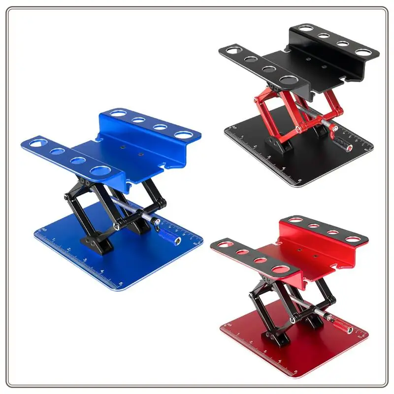 

Metal RC Car Repair Work Stand Adjustable Height Assembly Platform For 1/8 1/10 1/14 Scale RC Car-ABDQ